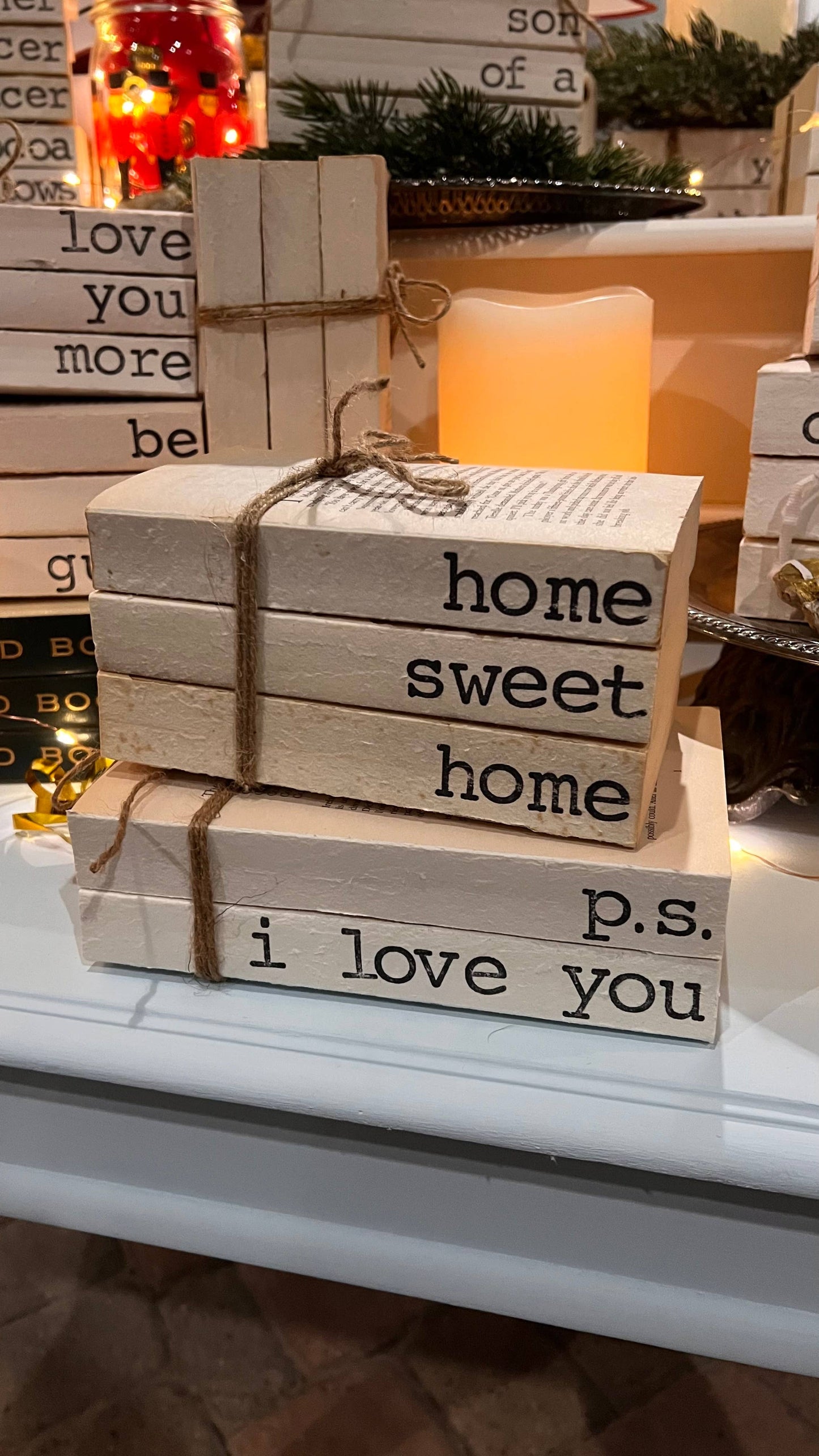 Home Sweet Home Book Stack