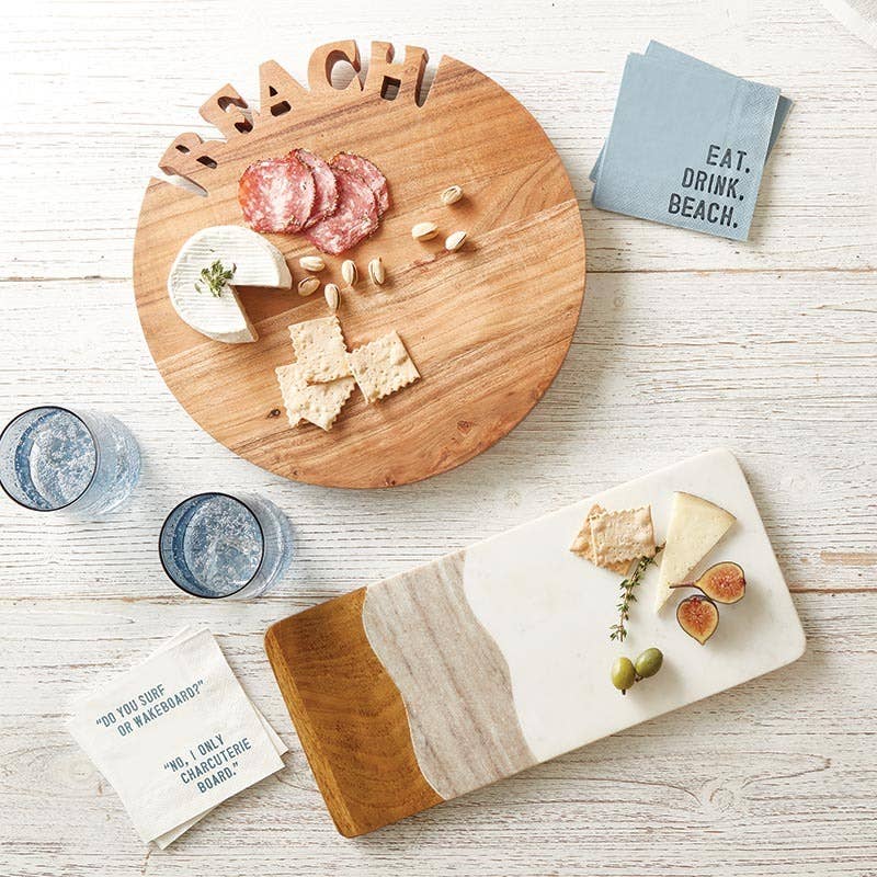 Serving Board - Marble + Wood