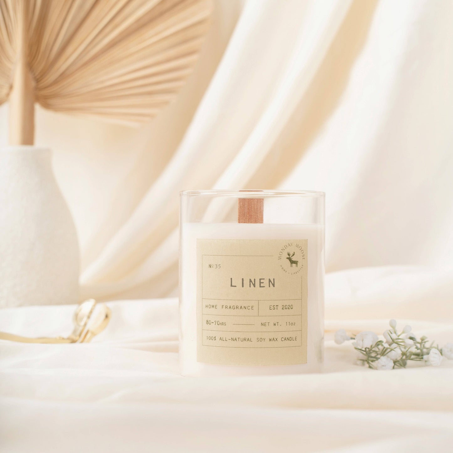 Sun Candle N. 35 (Linen, 11 oz.)