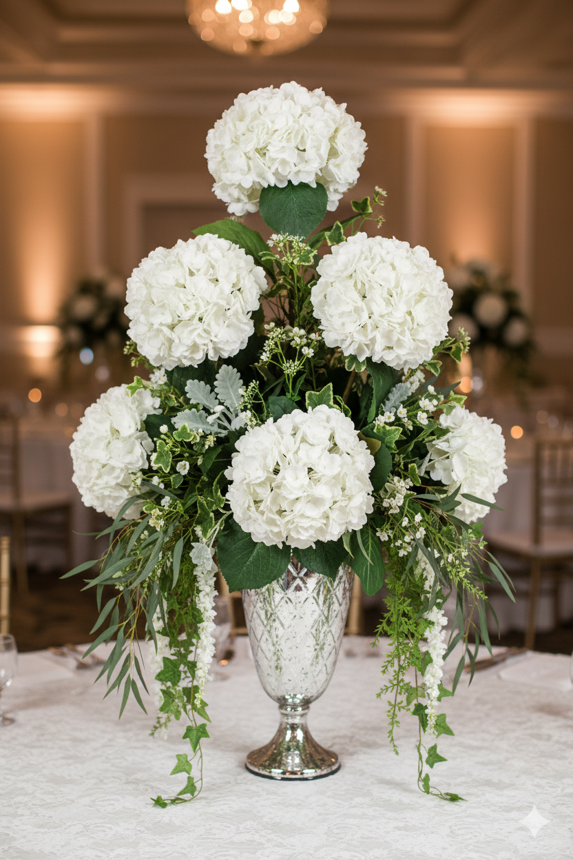 Faux Hydrangea Stem