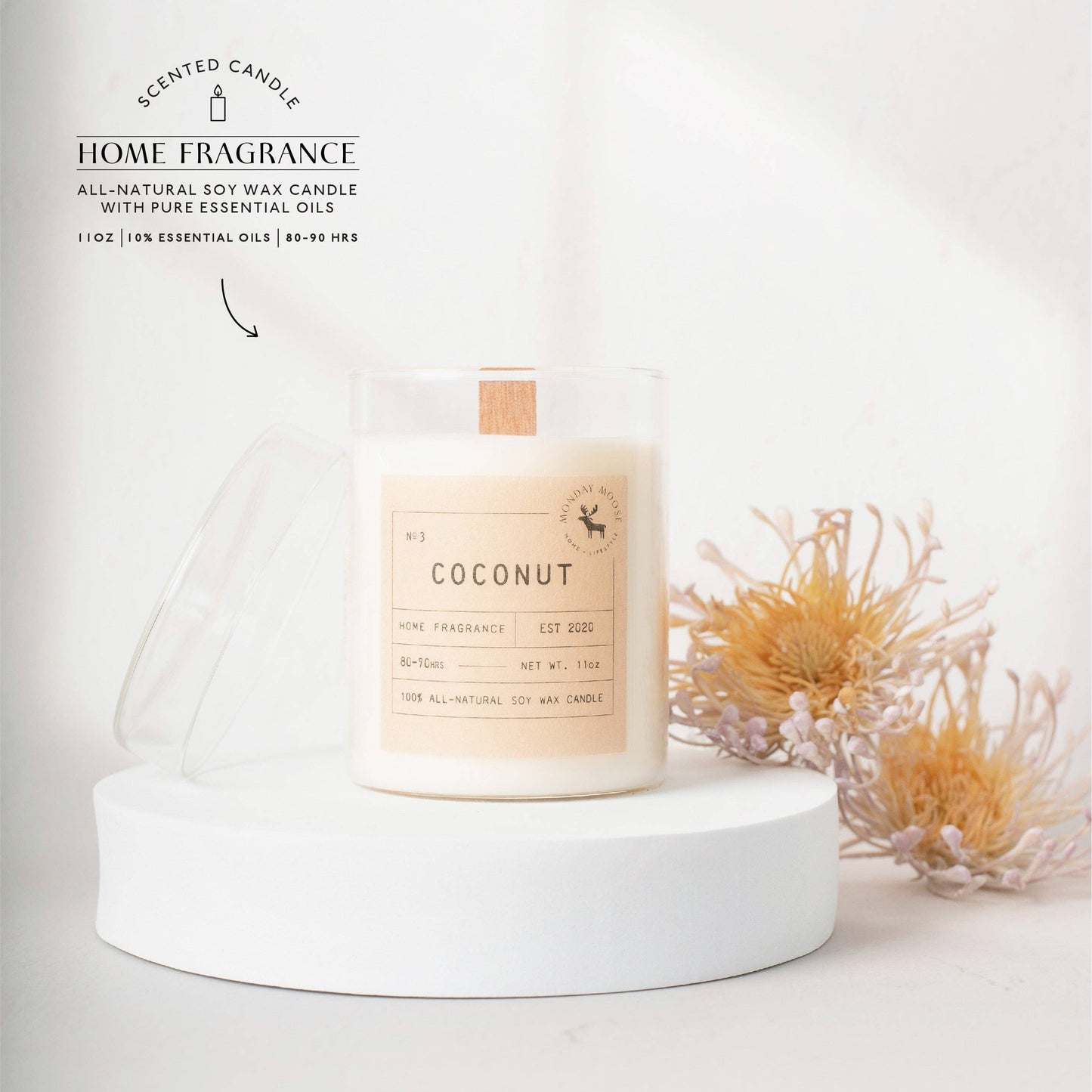Sun Candle N. 3 (Coconut, 11 oz.)
