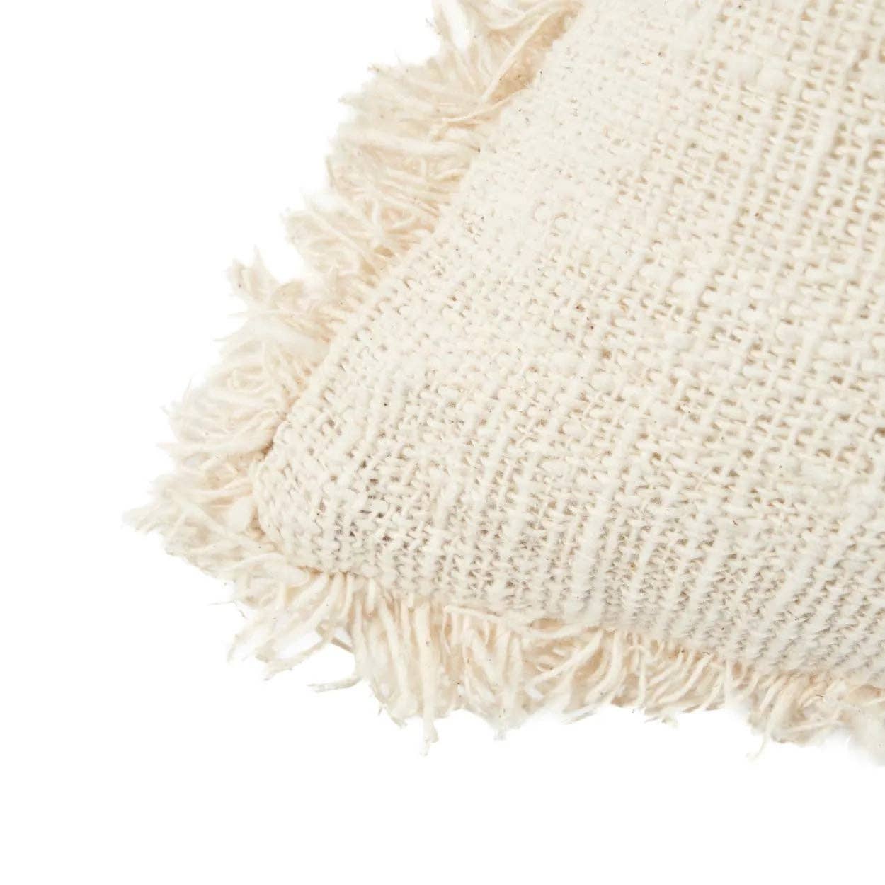 The Gili Palm Pillow Cover - Natural/Black