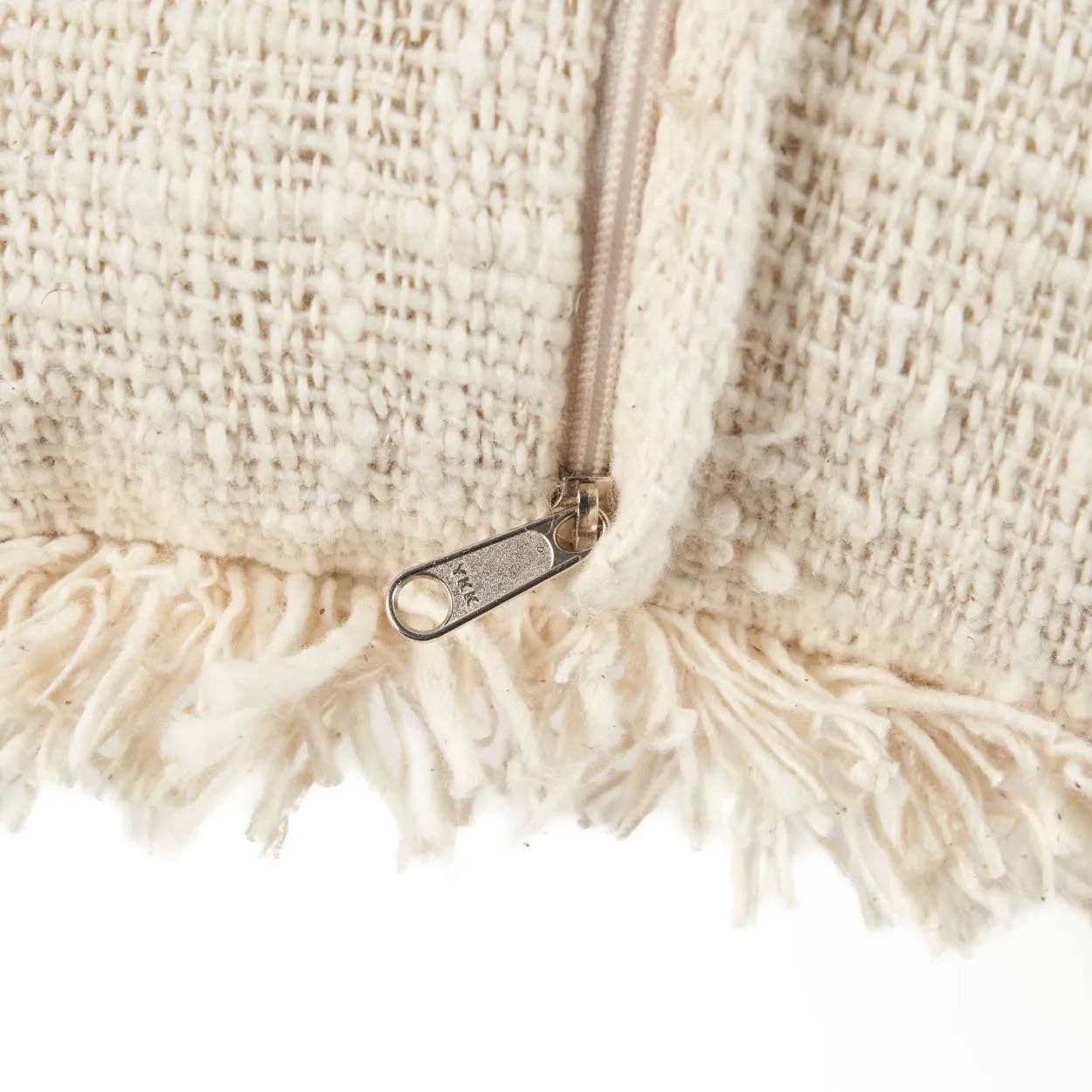 The Gili Palm Pillow Cover - Natural/Black