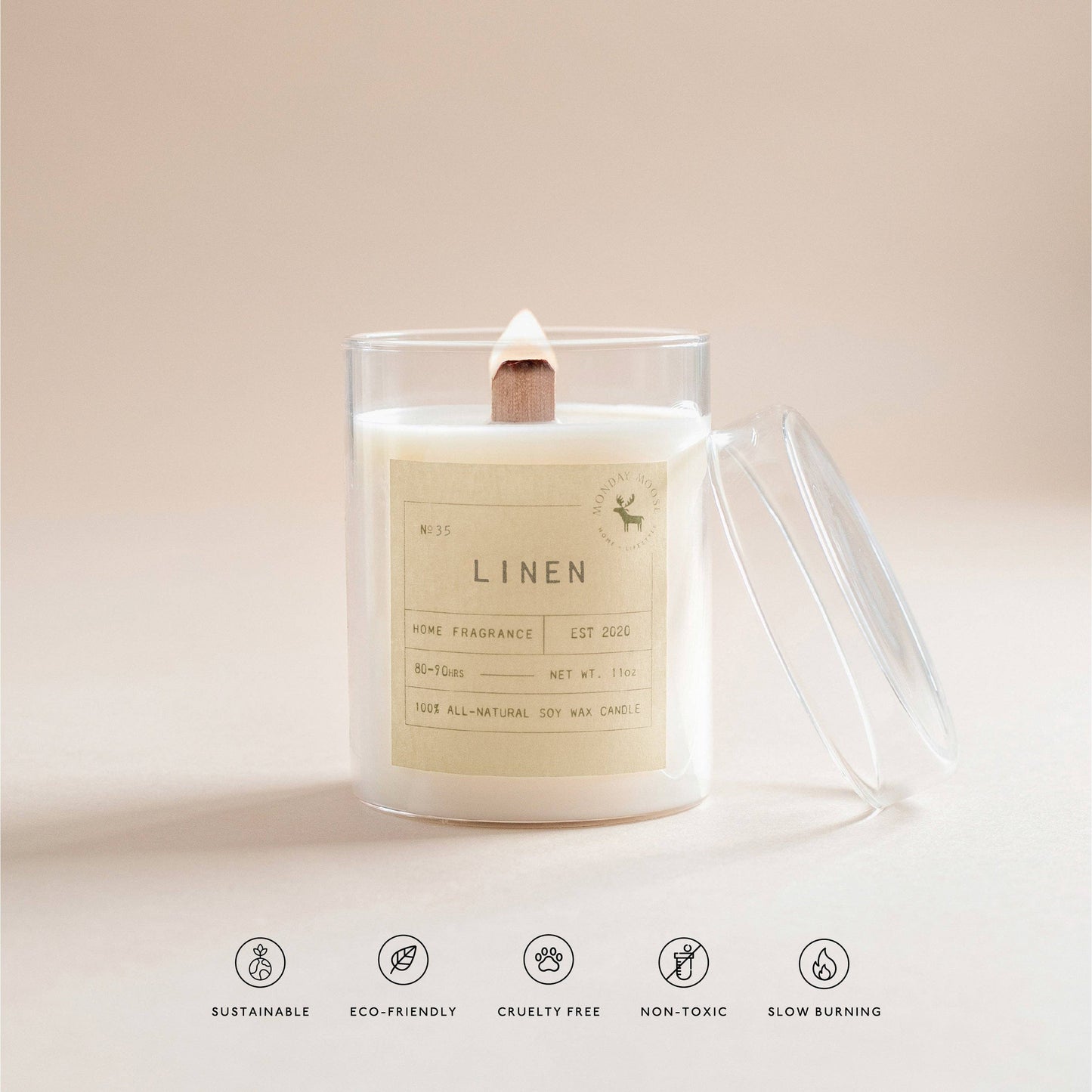 Sun Candle N. 35 (Linen, 11 oz.)