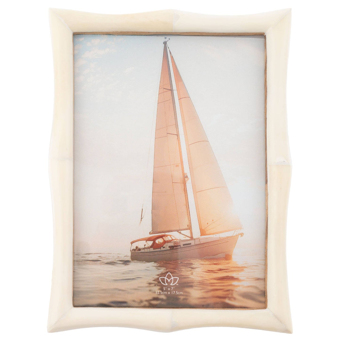 Natural Bone Picture Frame: Cream Rectangle