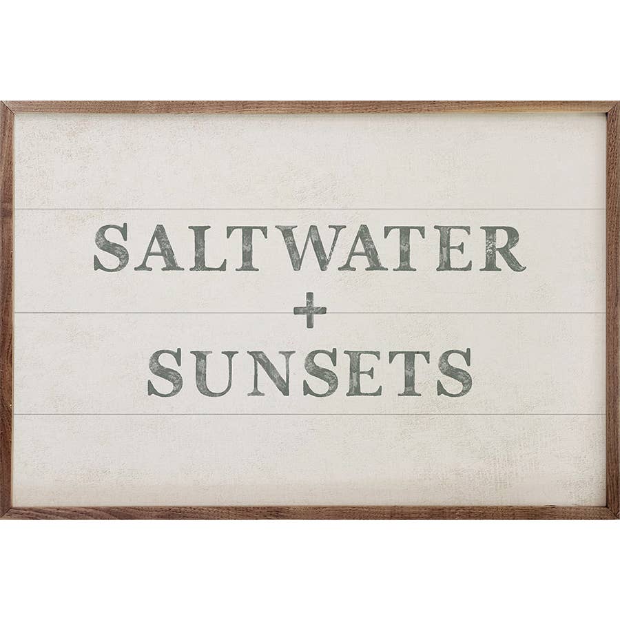 Saltwater And Sunsets Artwork