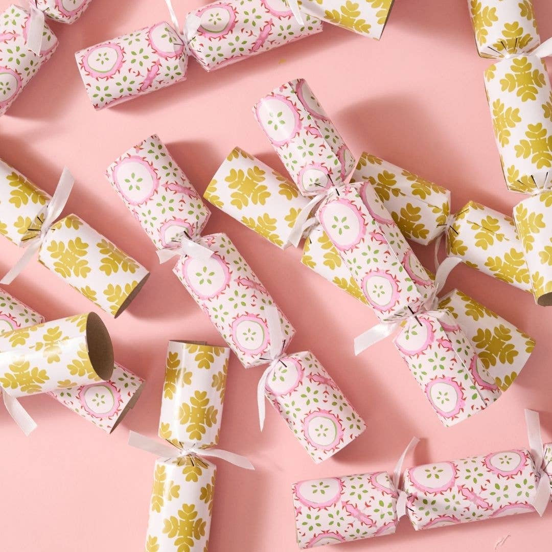 Brushstrokes Citrine Party Crackers: One Size
