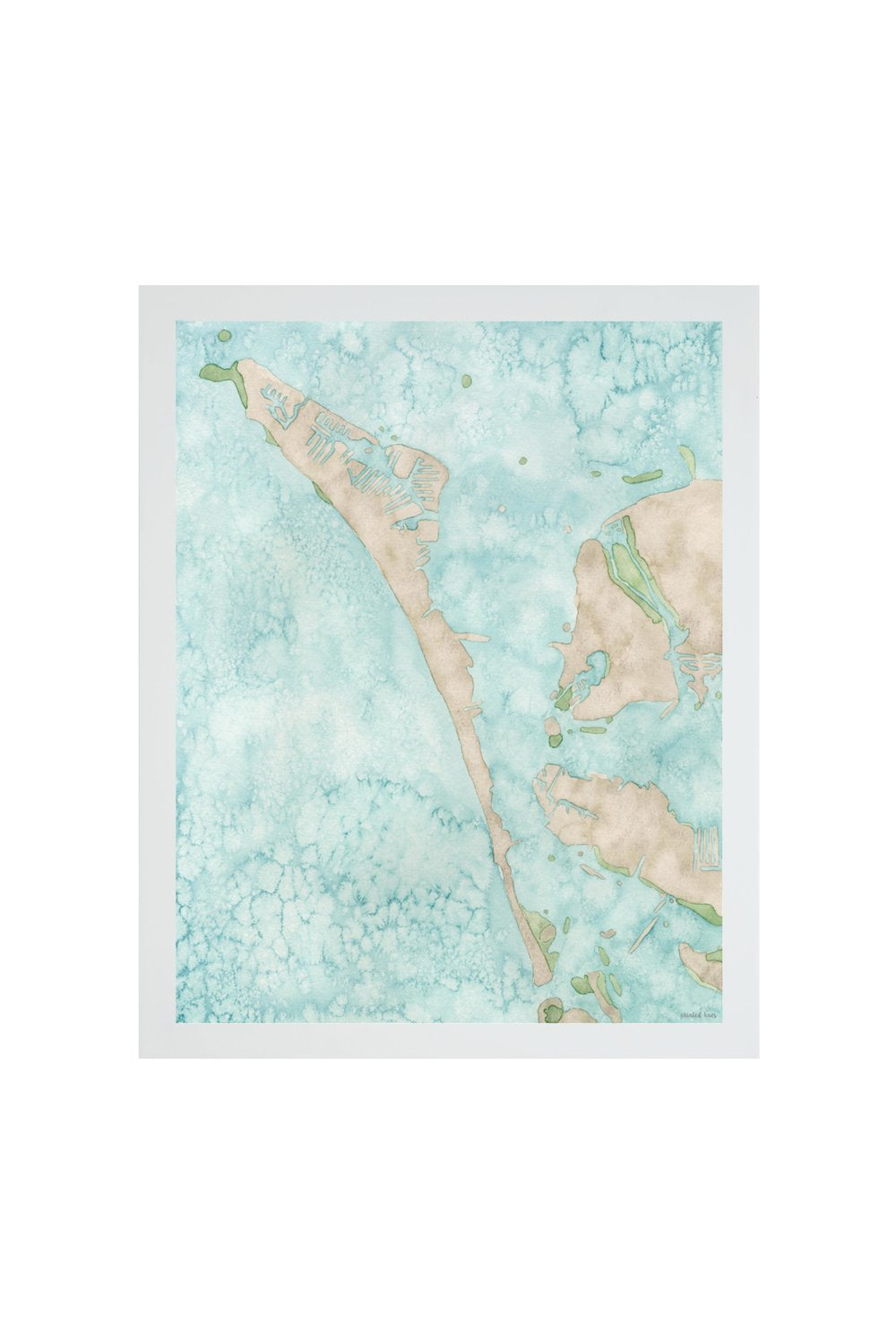 Coastal Map Print