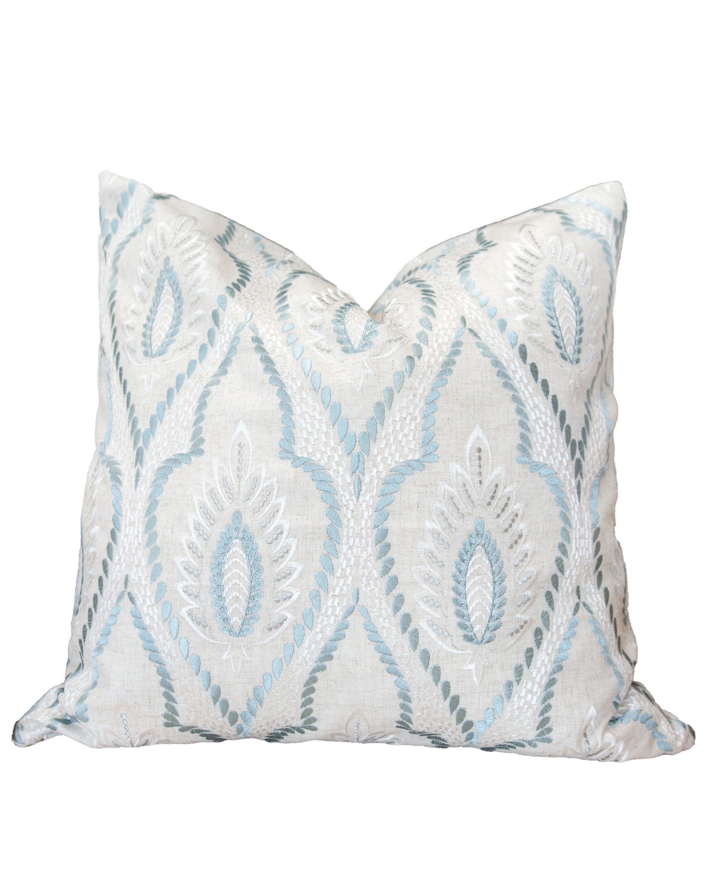 Ocean Grace Embroidered Pillow Cover