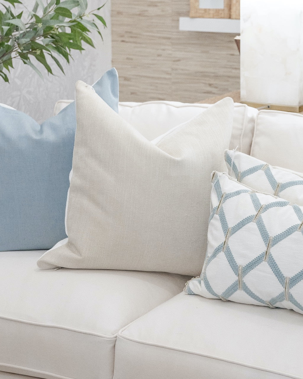 Grey Linen Pillow Cover