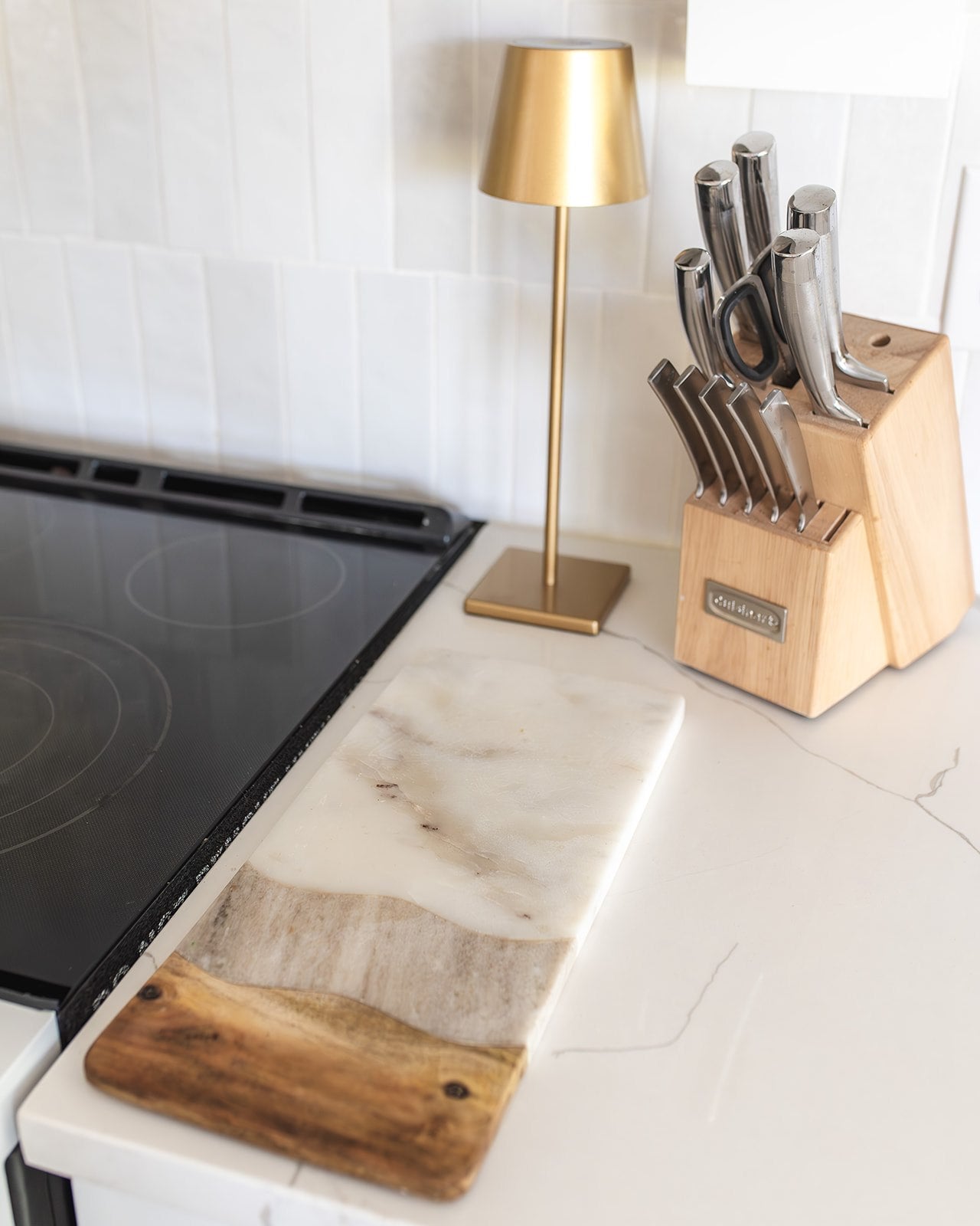 Serving Board - Marble + Wood