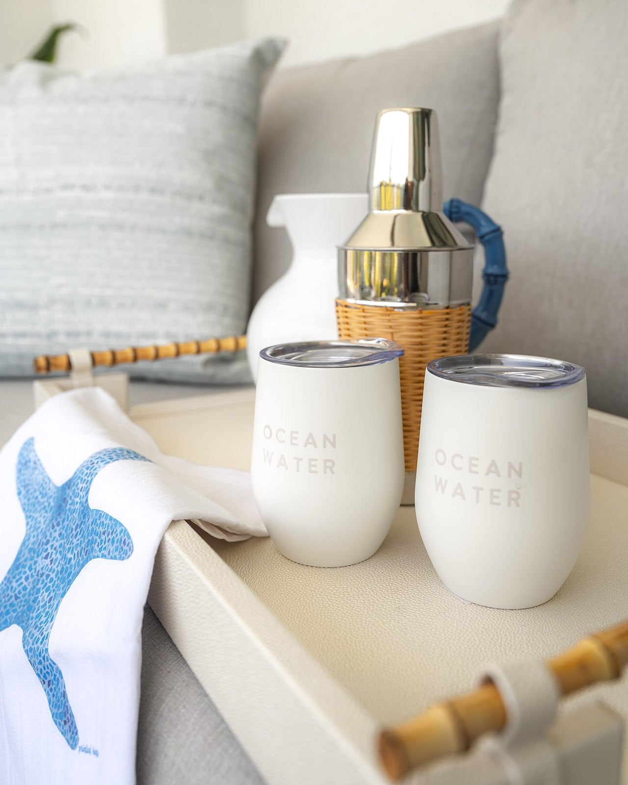 Stainless Wine Tumbler - Ocean Water