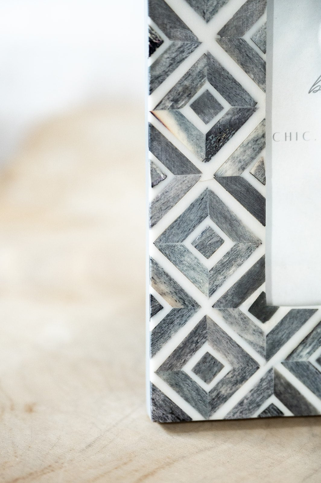 Grey Diamond Photo Frame