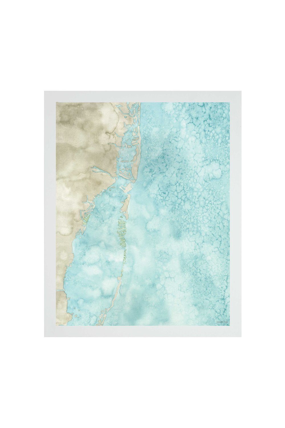 Coastal Map Print
