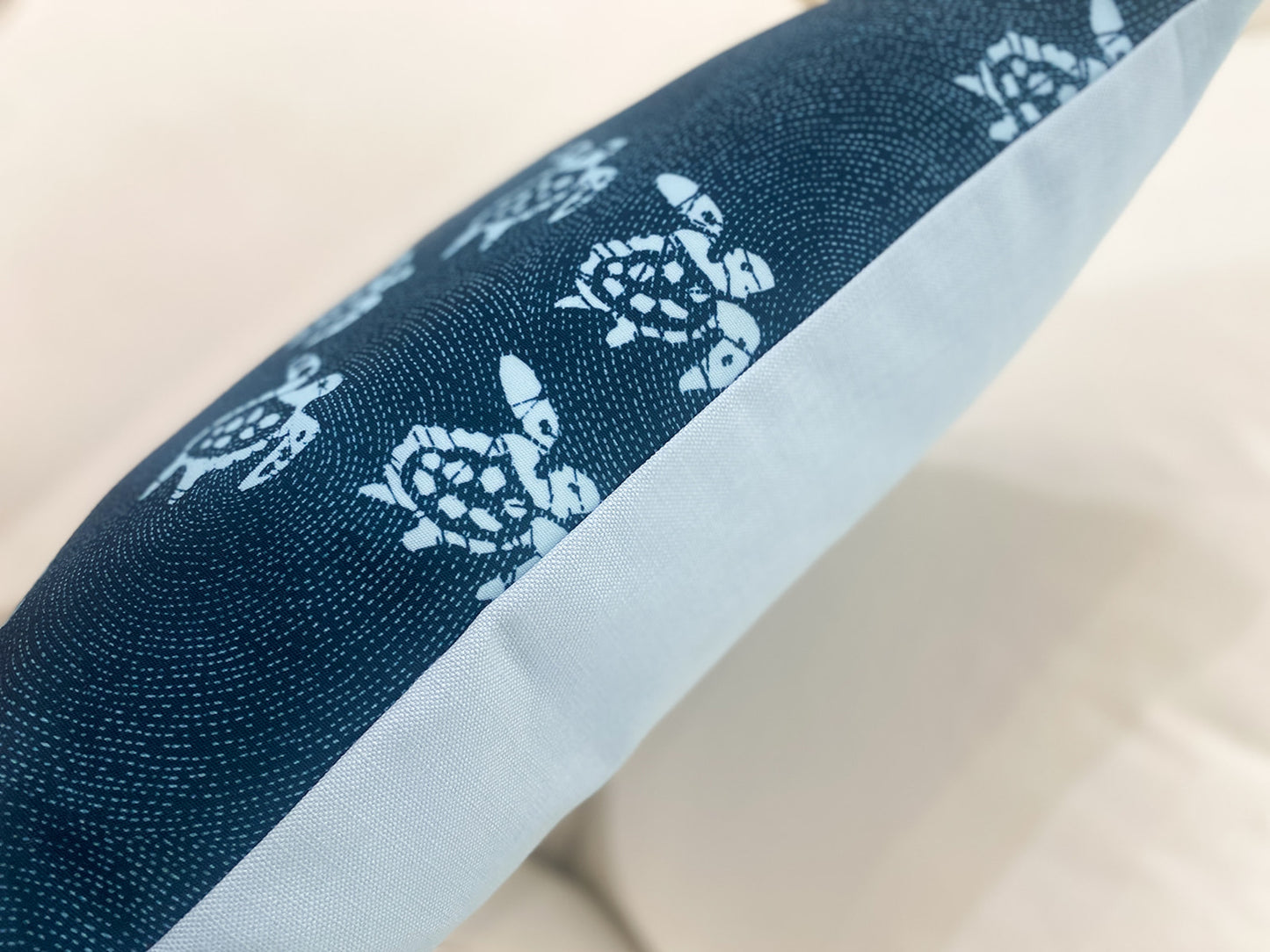 Blue Baby Turtles Indoor/Outdoor Pillow Cover