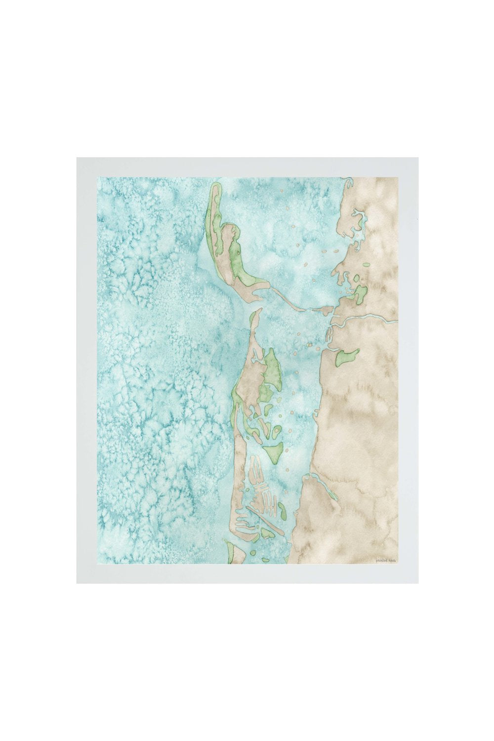 Coastal Map Print
