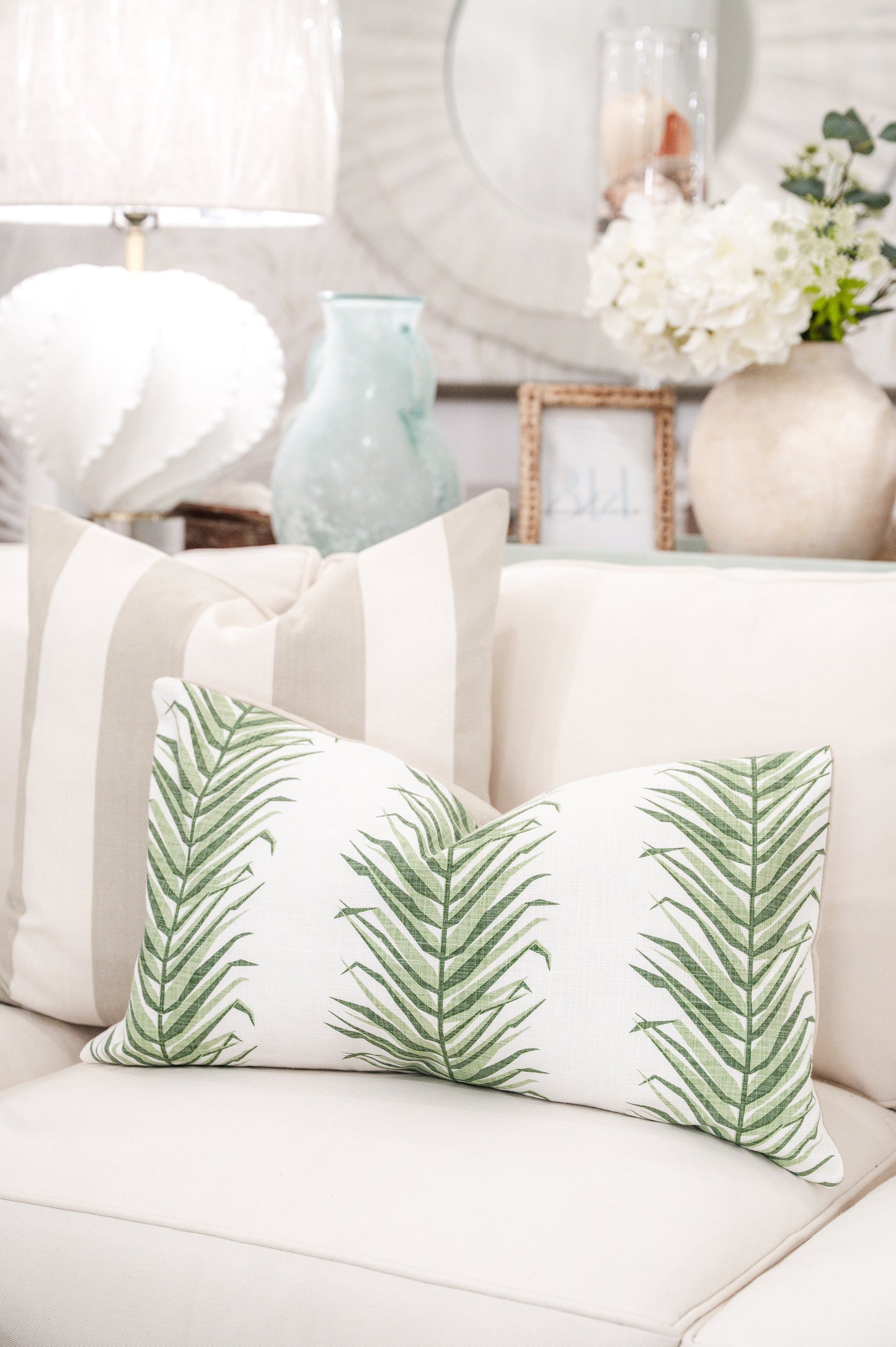 Modern Palms Lumbar Pillow Cover