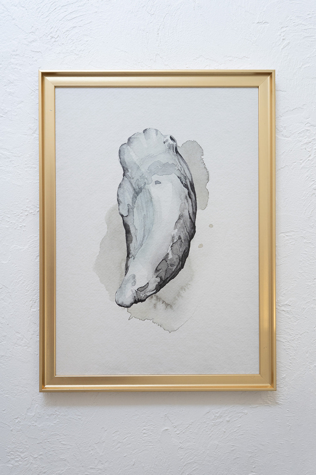 Watercolor Oyster- Gold