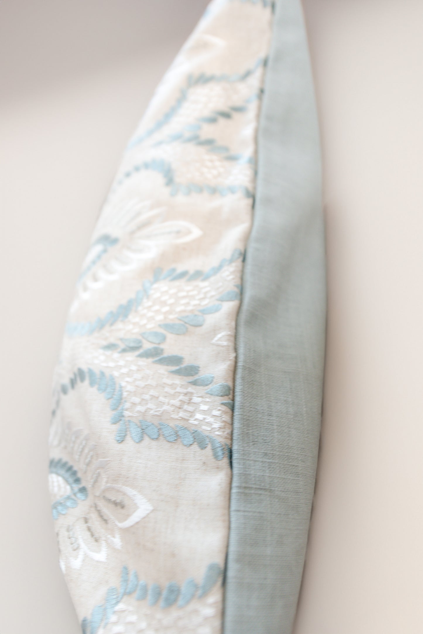 Ocean Grace Embroidered Pillow Cover