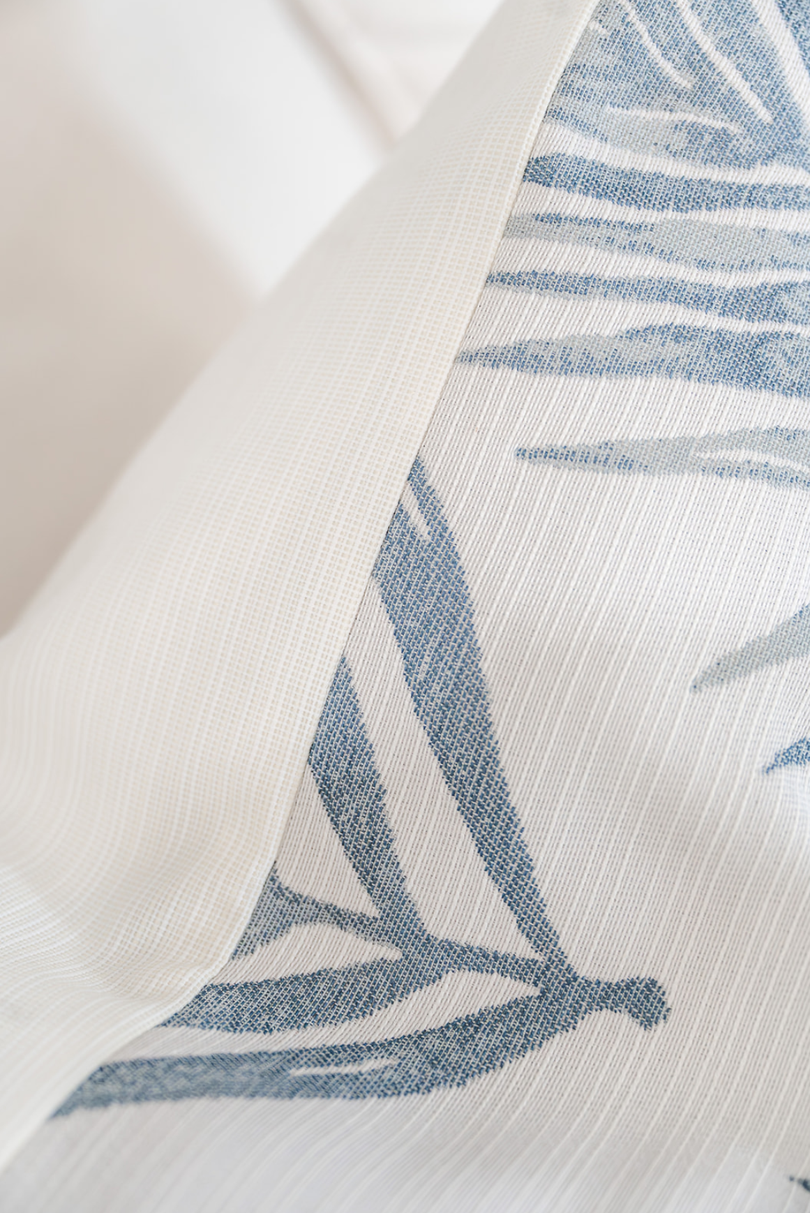 Light Blue Island Palm Indoor/Outdoor Pillow Cover