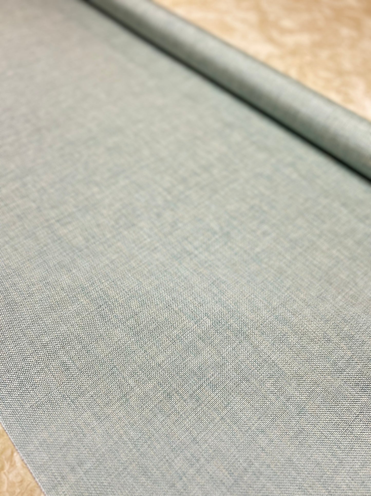 Teal Tweed Fabric