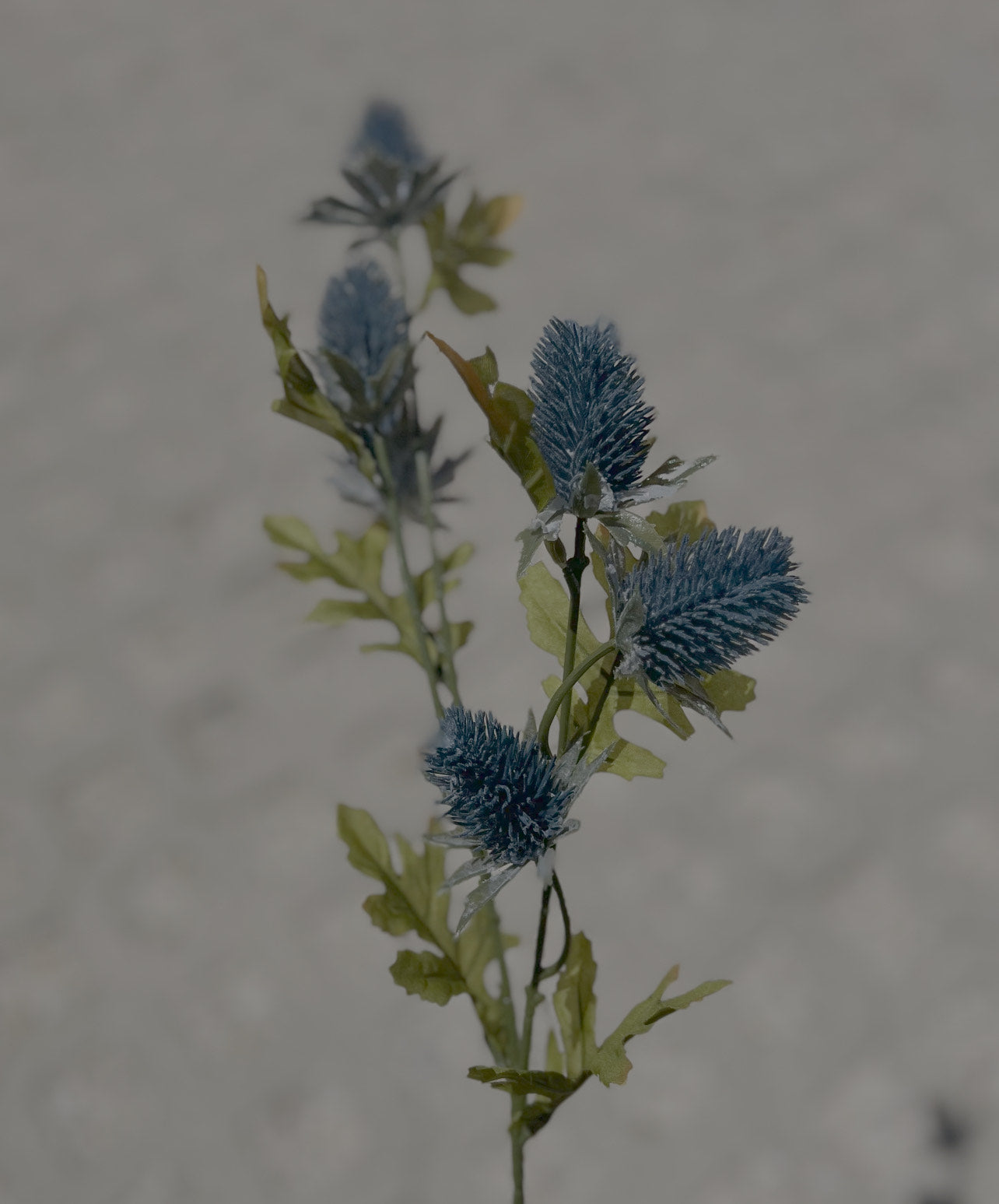 Faux Blue Sea Holly Flower