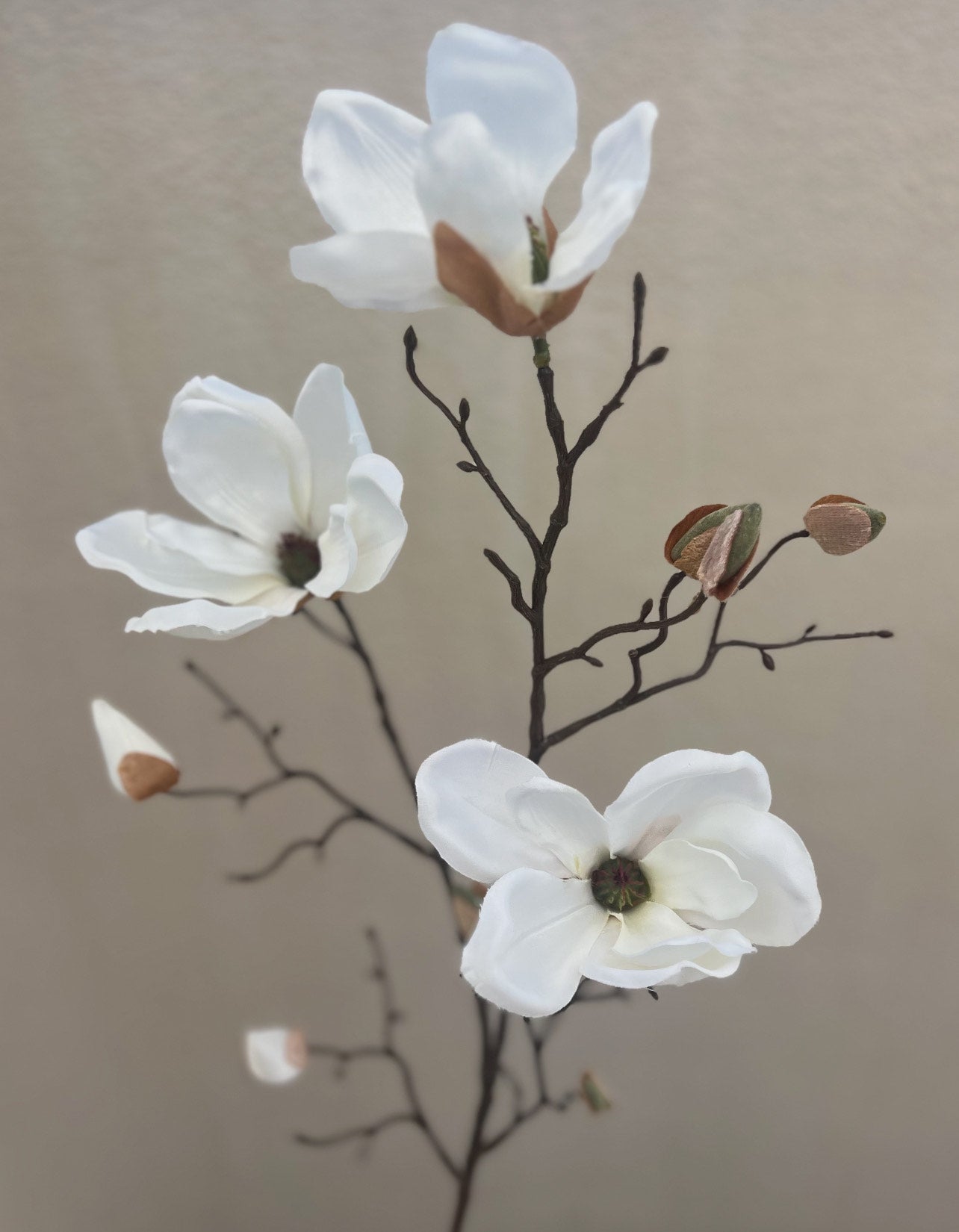 Faux Ivory Magnolia Flower