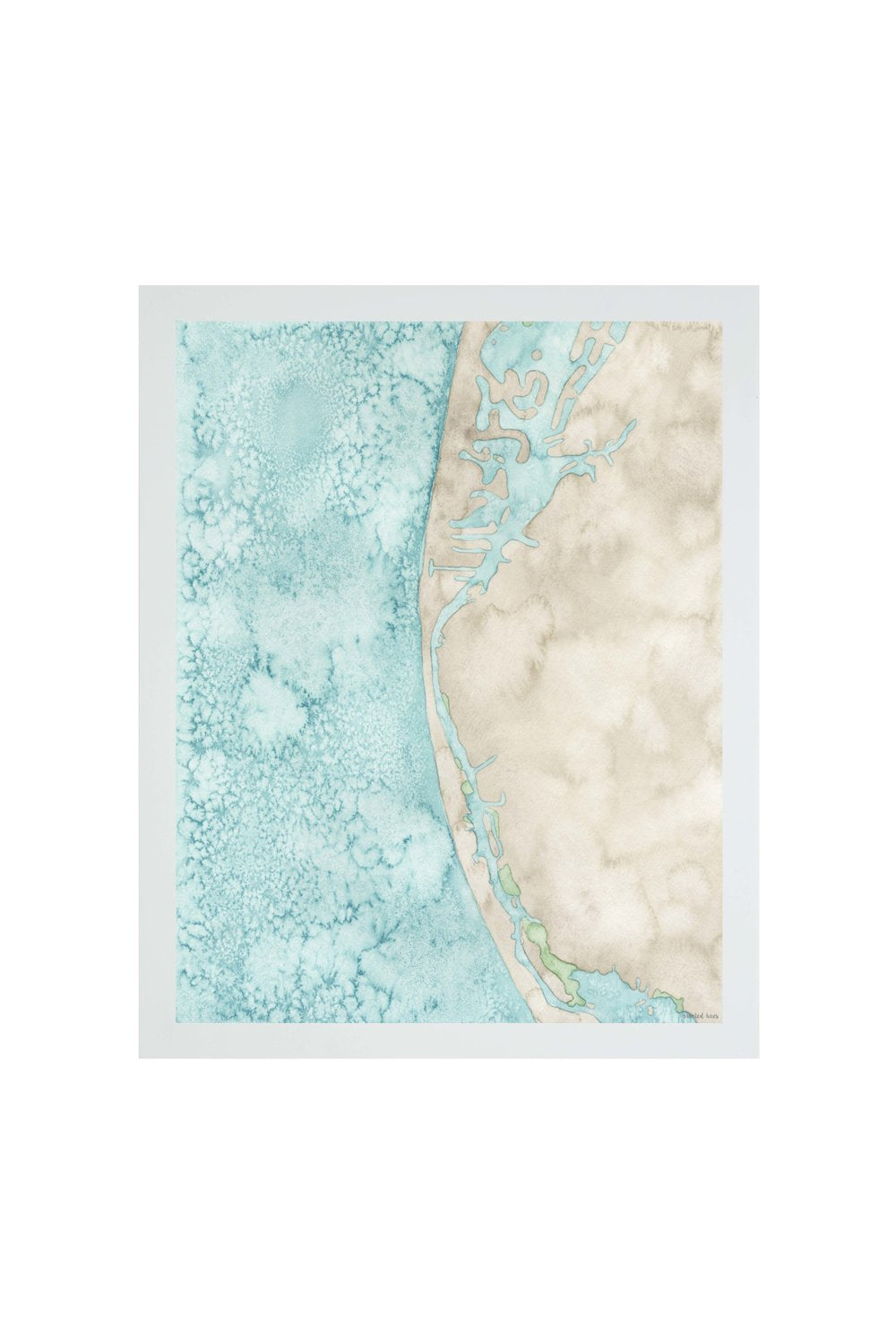 Coastal Map Print