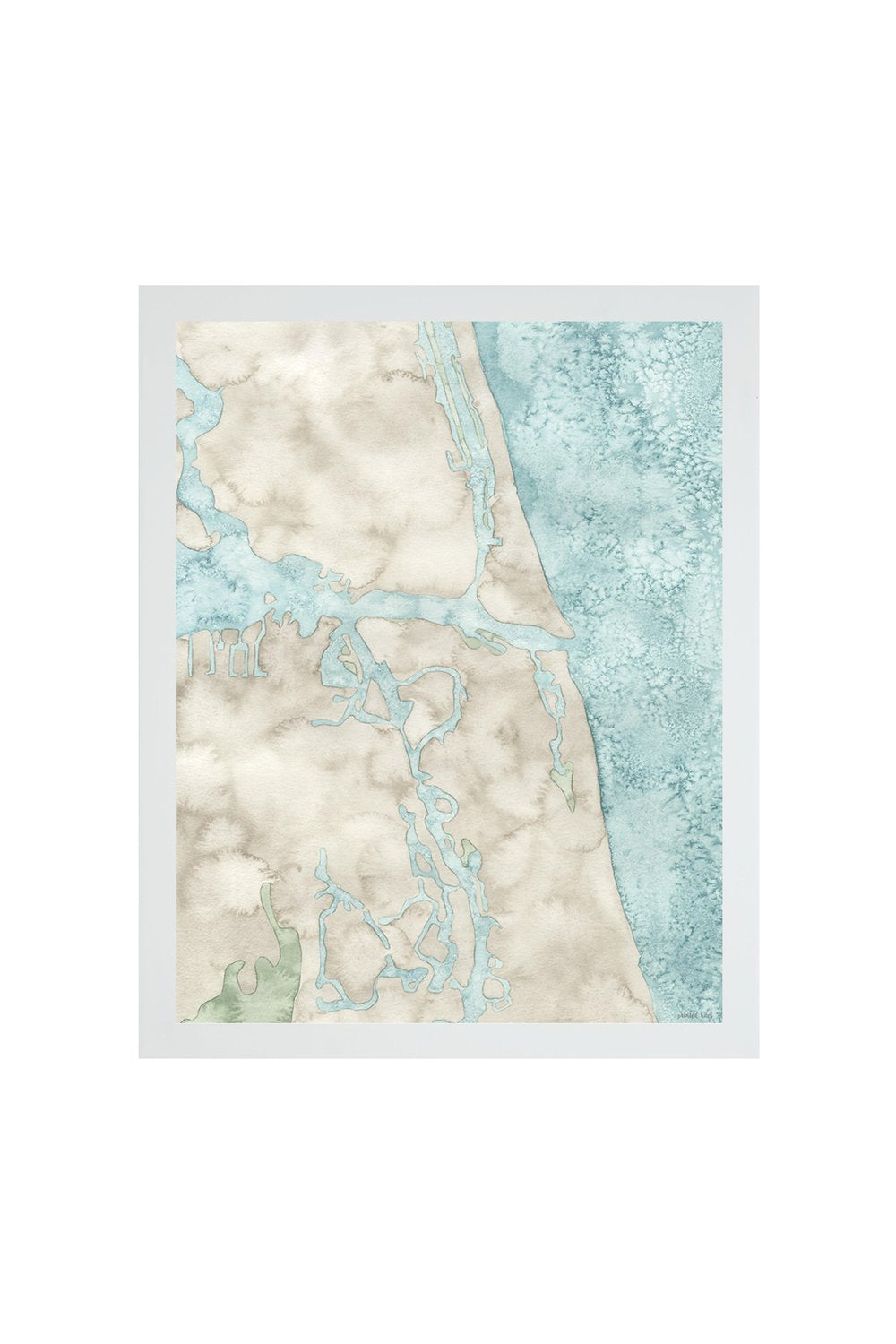 Coastal Map Print