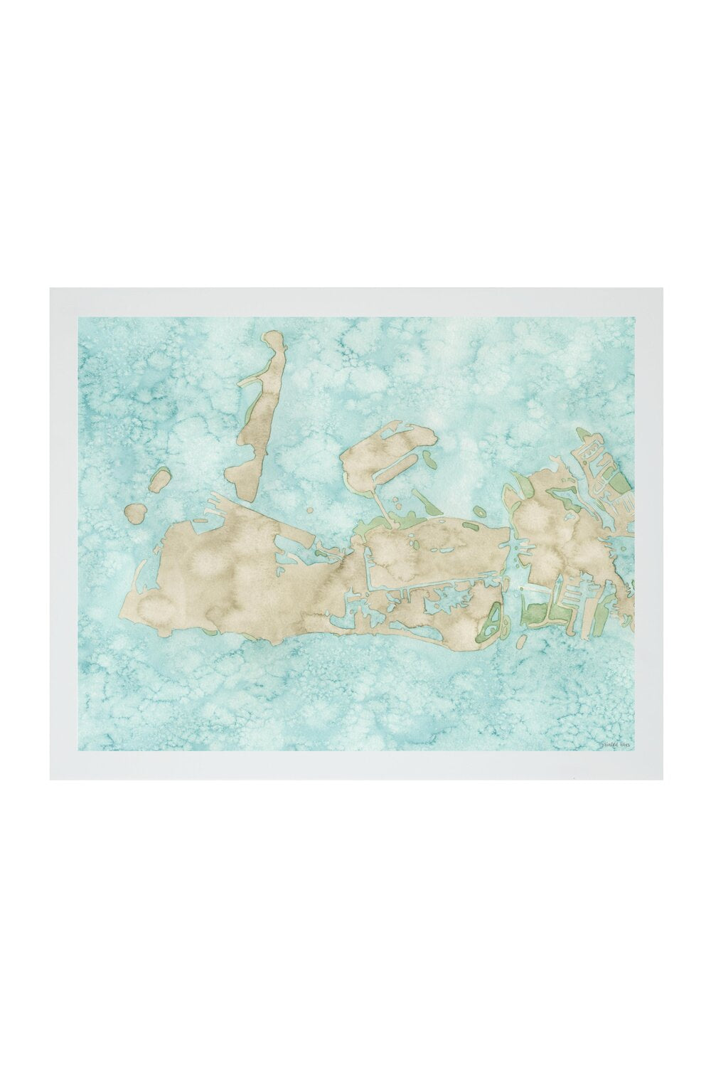 Coastal Map Print