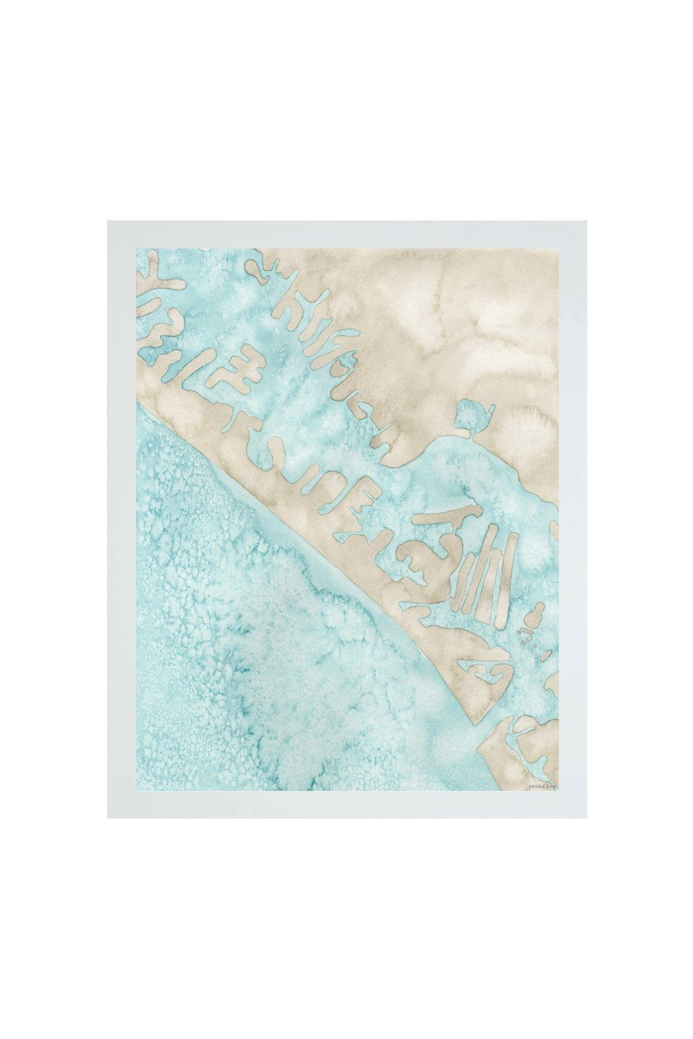 Coastal Map Print