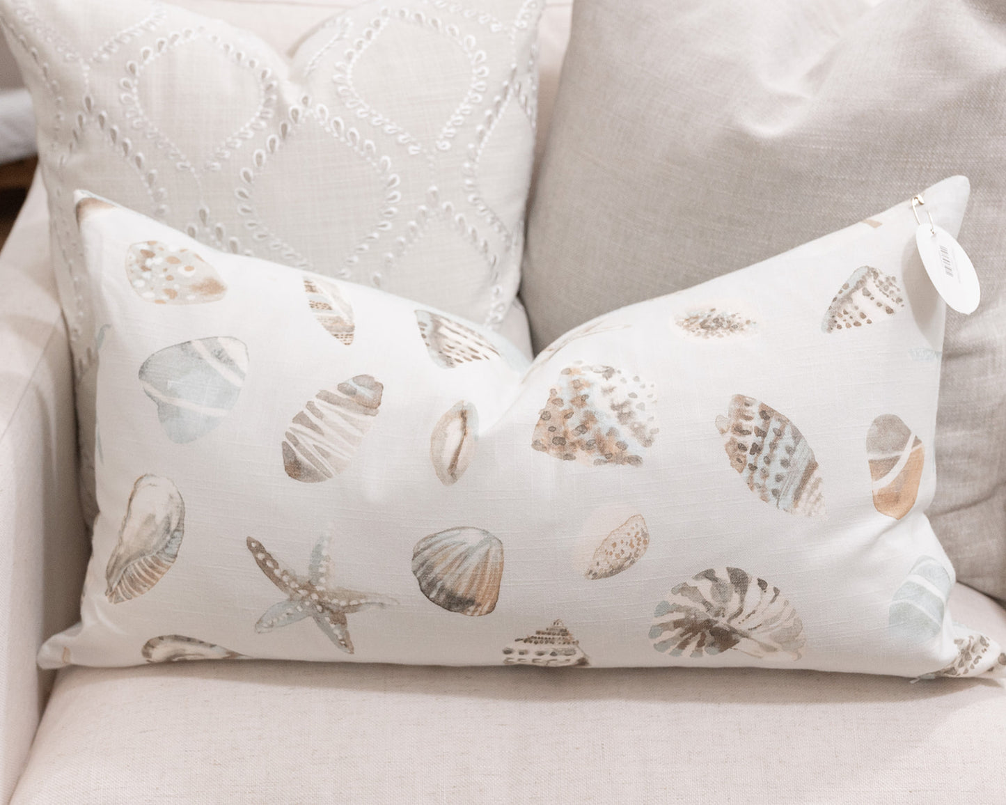 Pastel Shell Pillow Cover