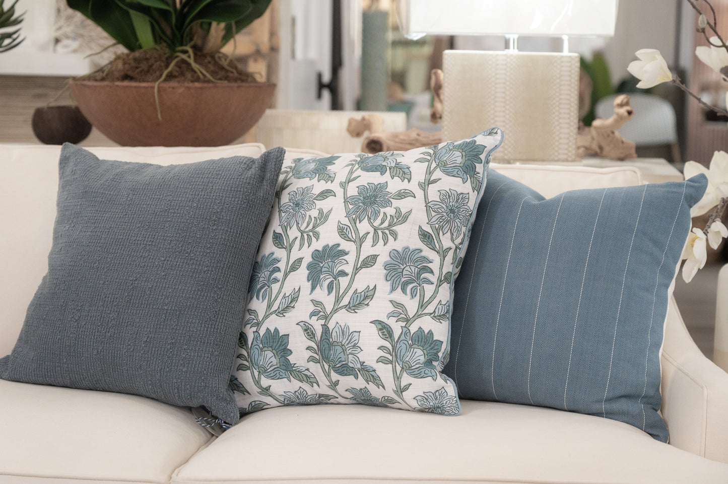 Dusty Blue Pillow Cover