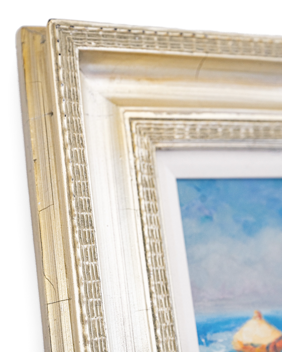 Gold Framed Beach Art