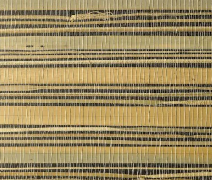 Grasscloth Black & Brown Wallpaper