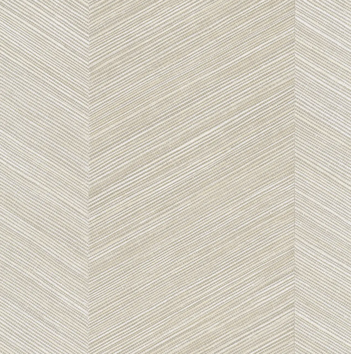 Sand Colored Herringbone Wallpaper