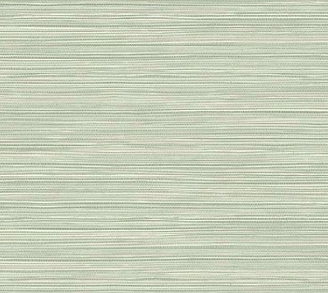White & Sea Glass Vinyl Wallpaper