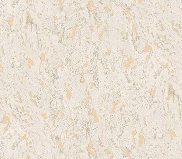 Cream & Gold Faux Cork Wallpaper
