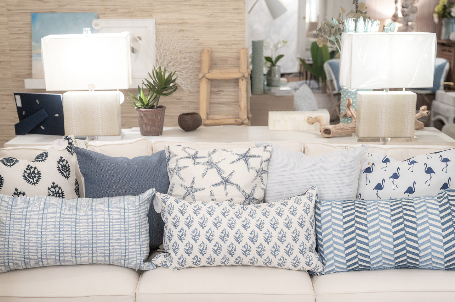Seaside Stripe Pillow Cover