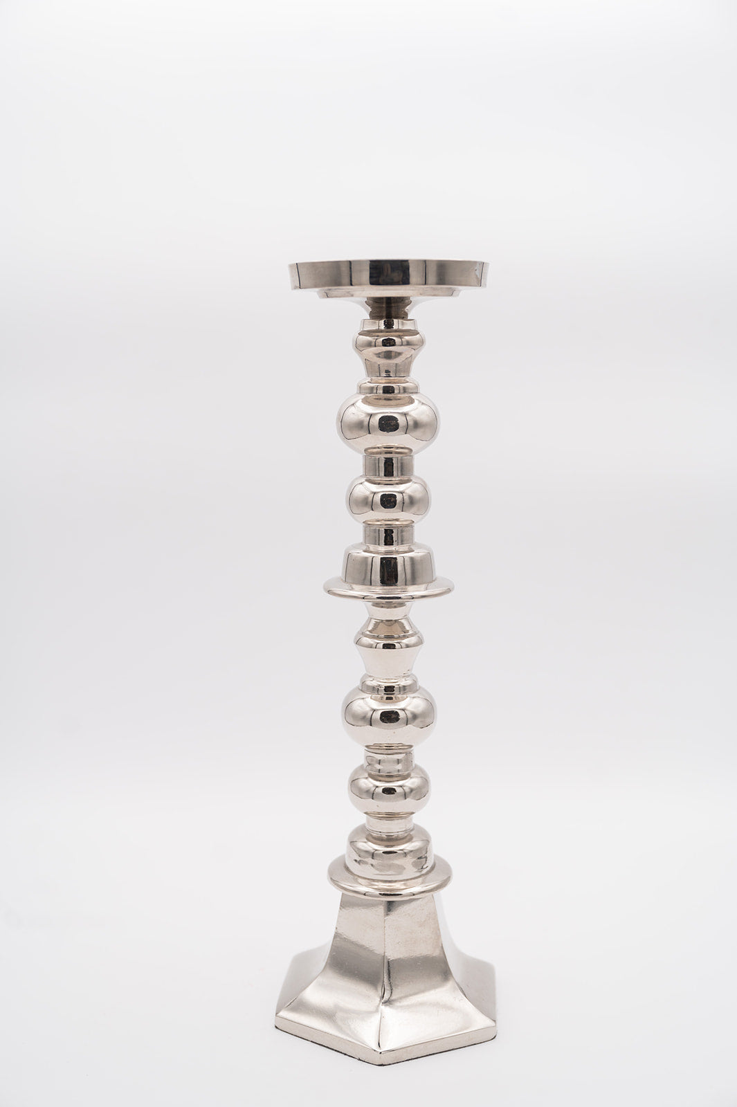 Silver Wide Candle Stick