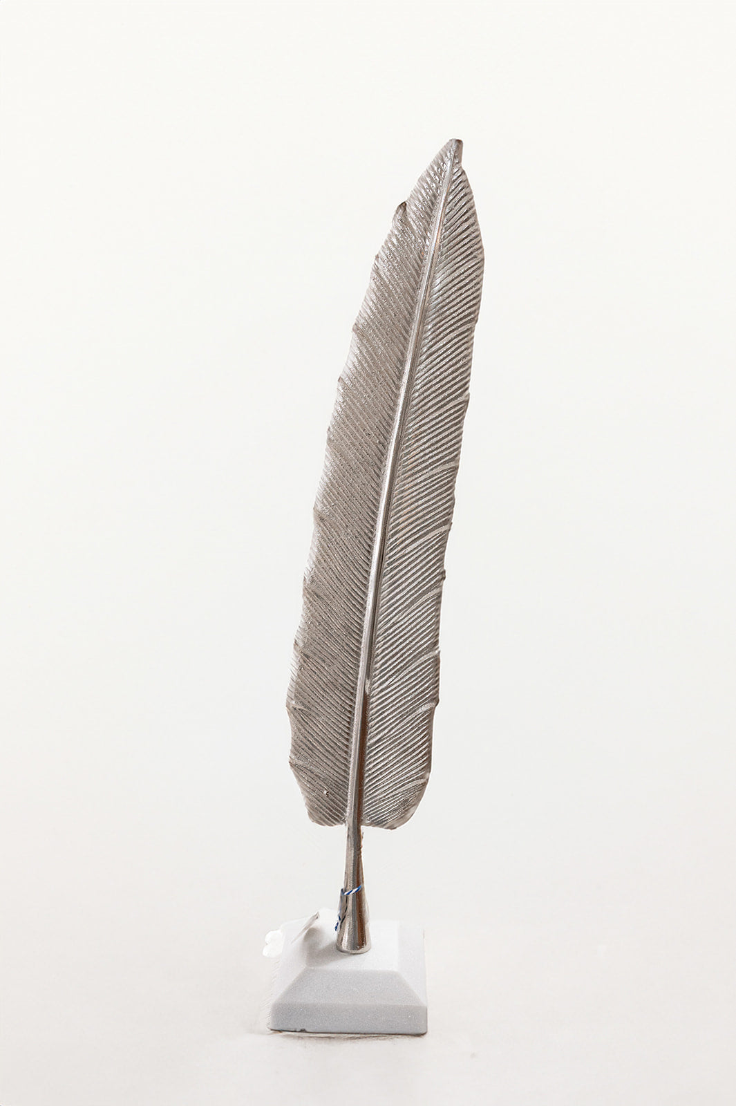 Silver Feather on Stand