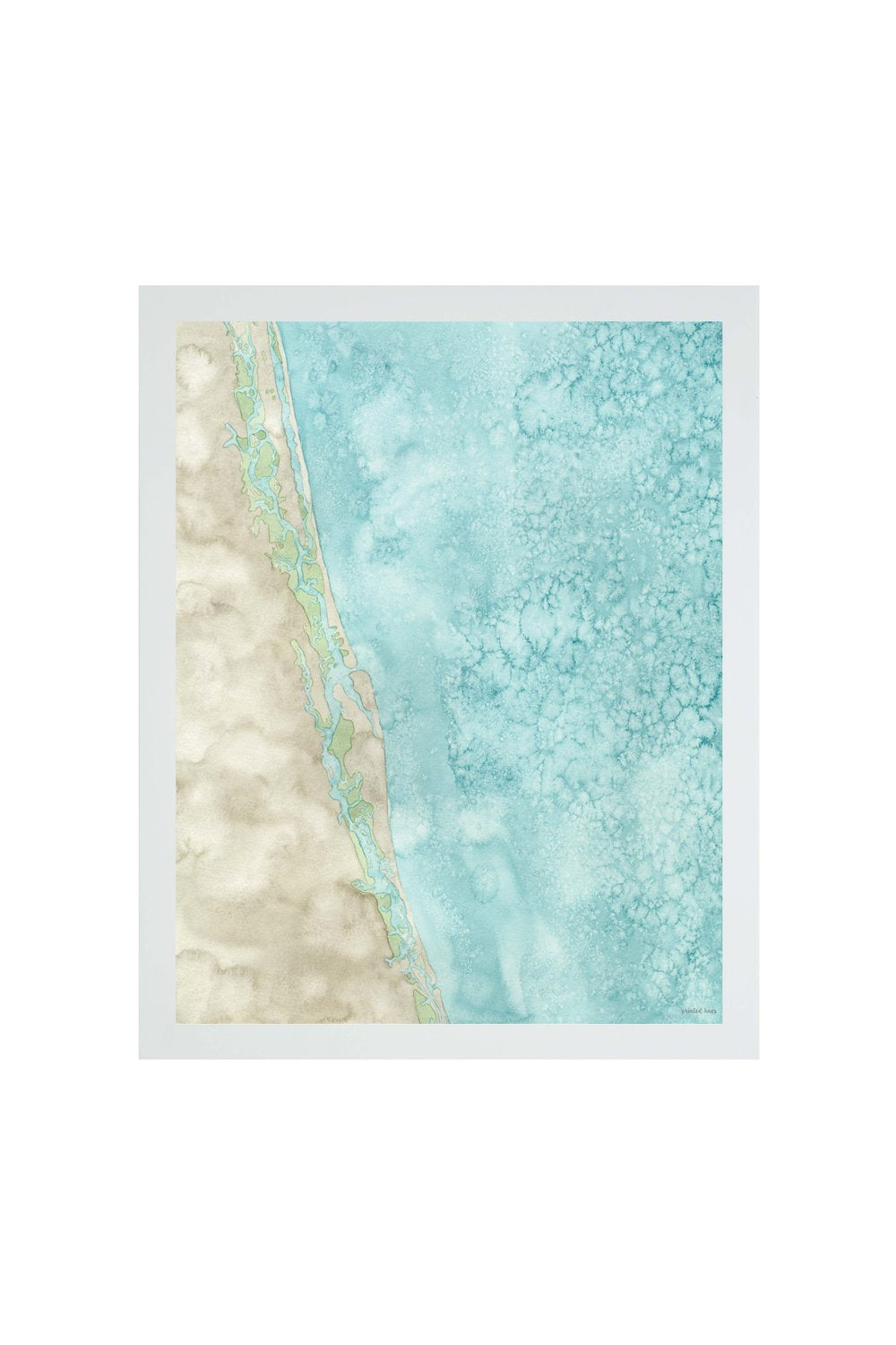 Coastal Map Print