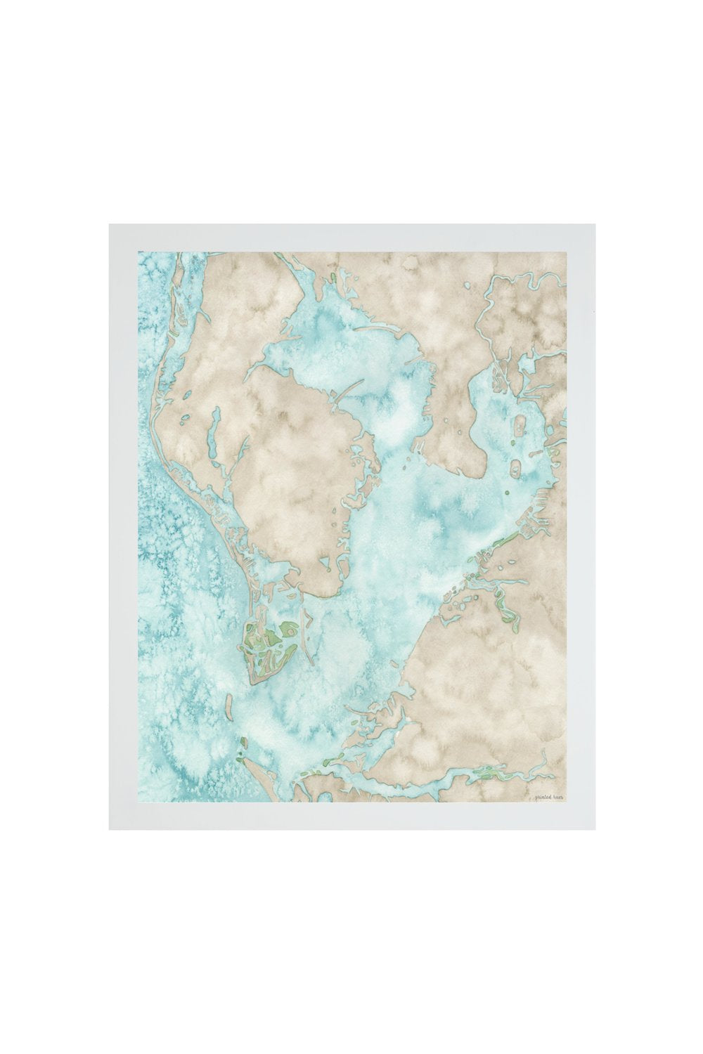 Coastal Map Print