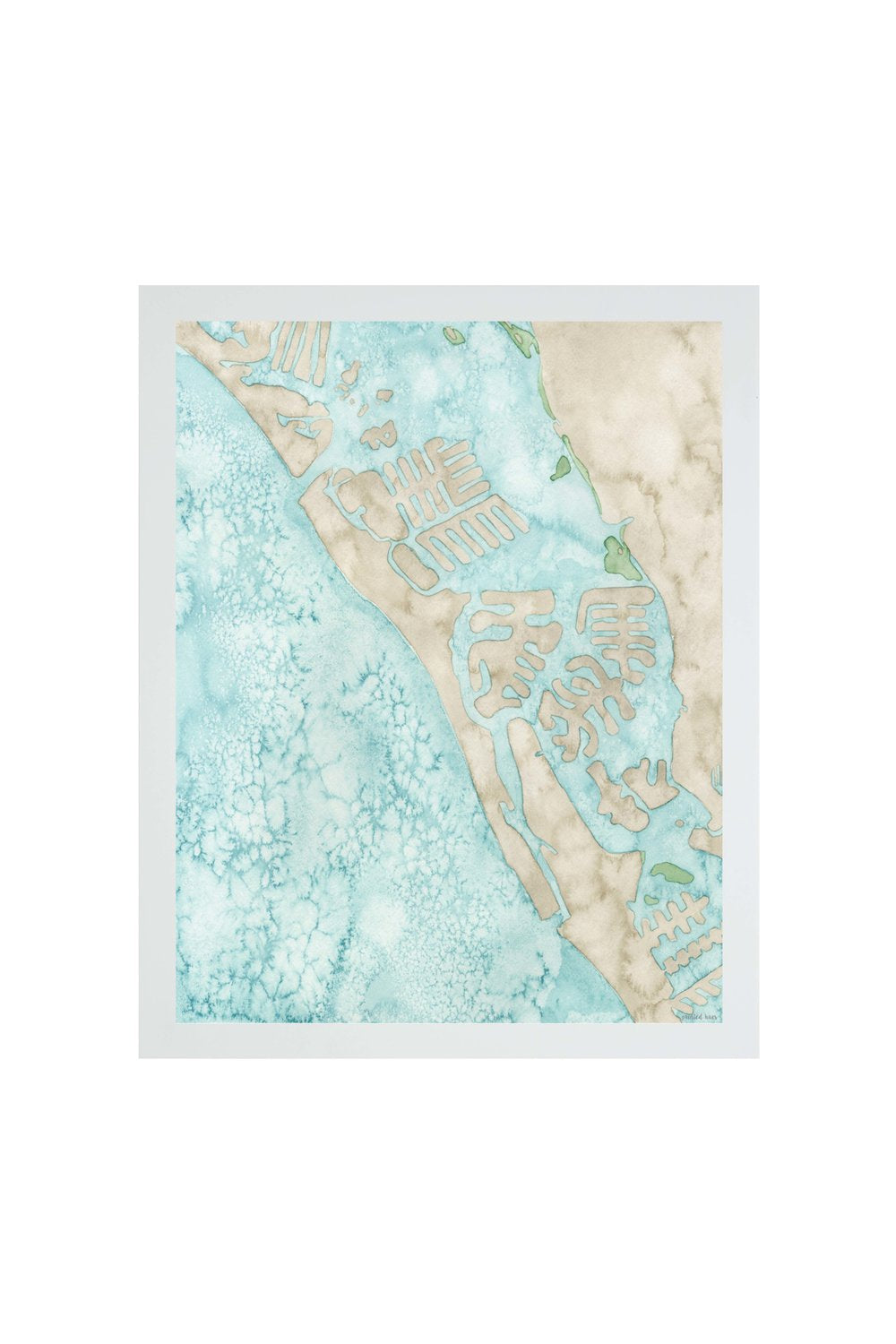 Coastal Map Print