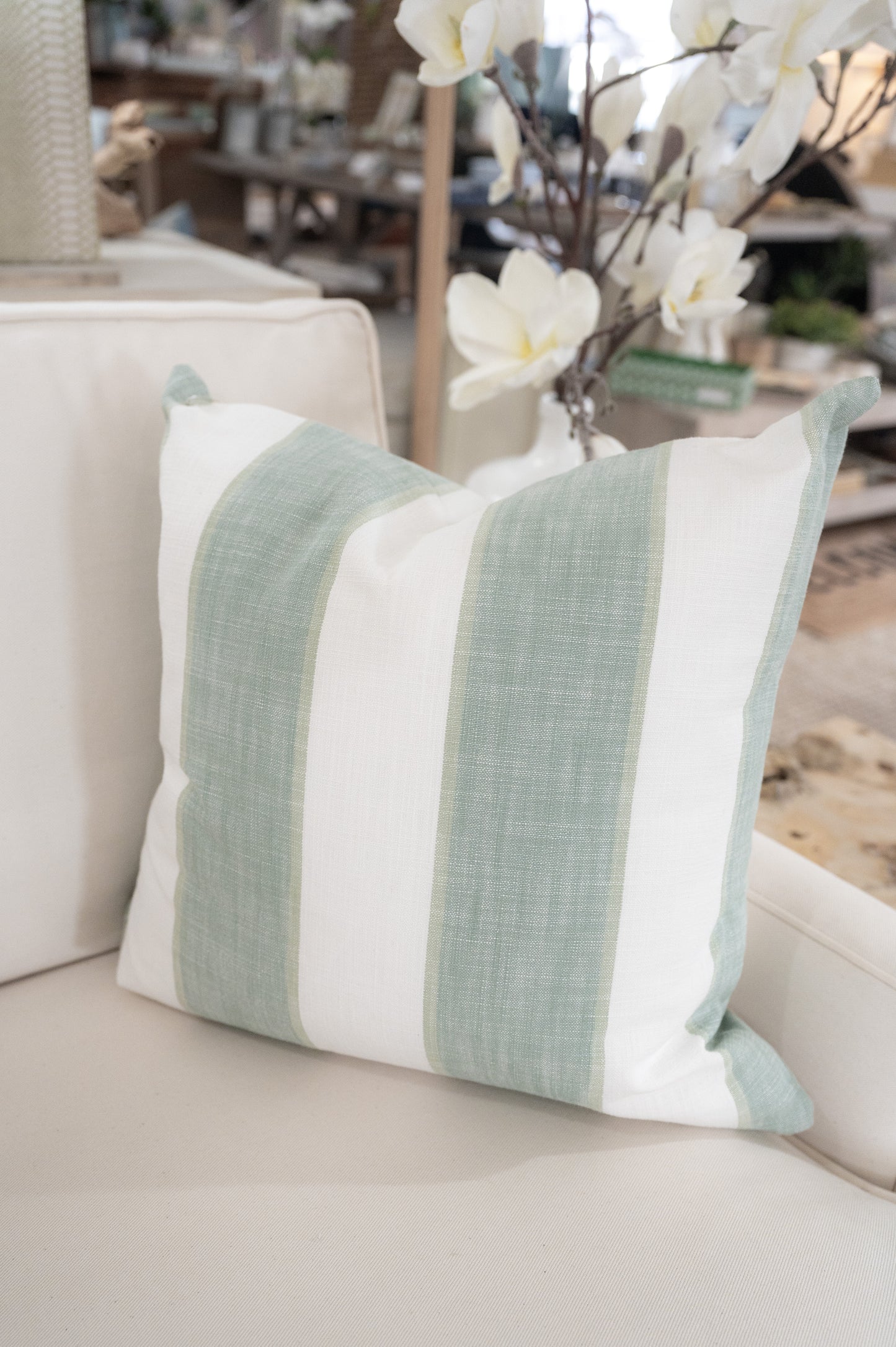 Washed Out Cabana Stripe Pillow Cover