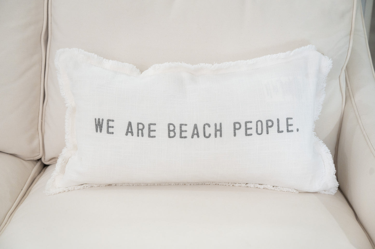 We Are Beach People Pillow Cover