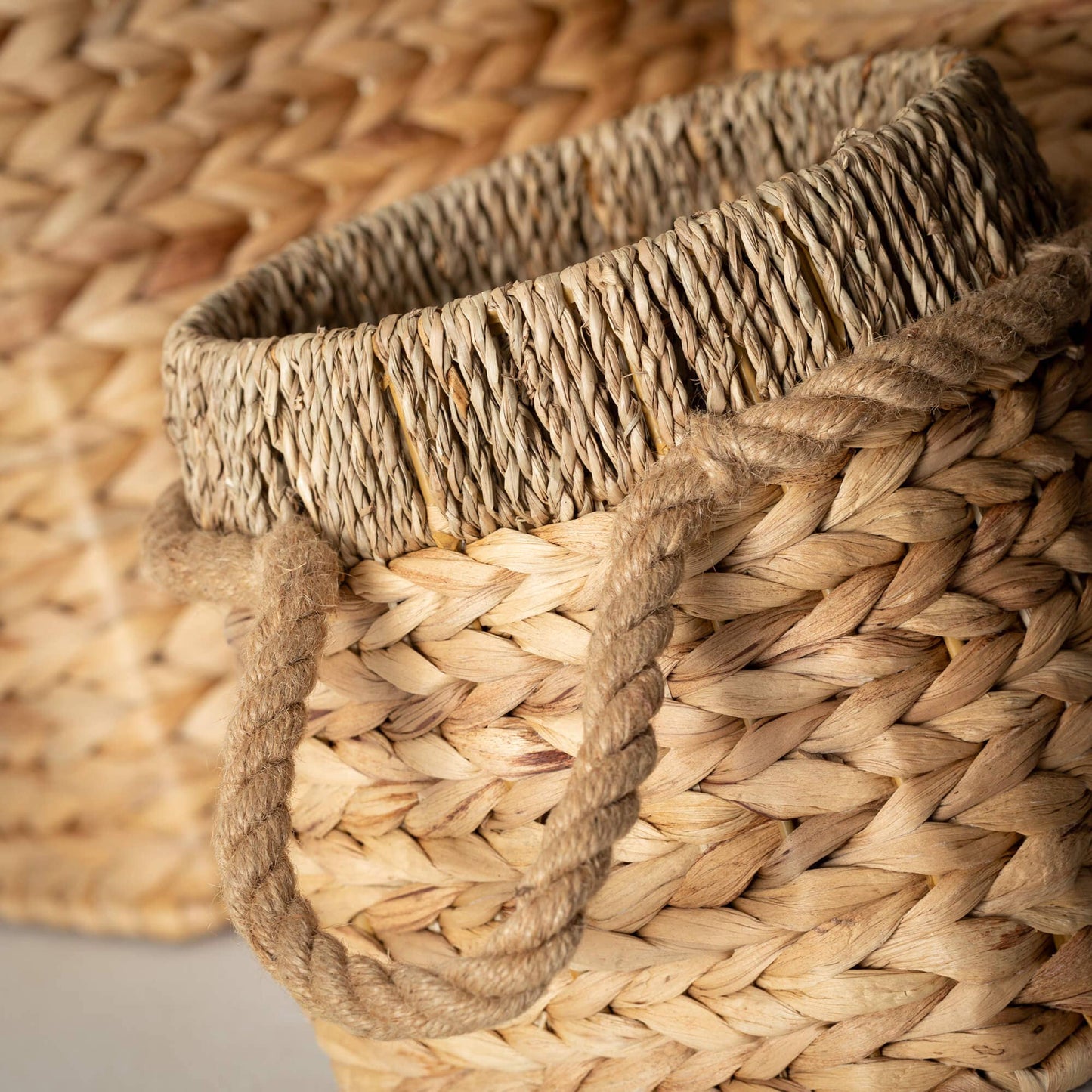 Boca basket with rope handle: Large