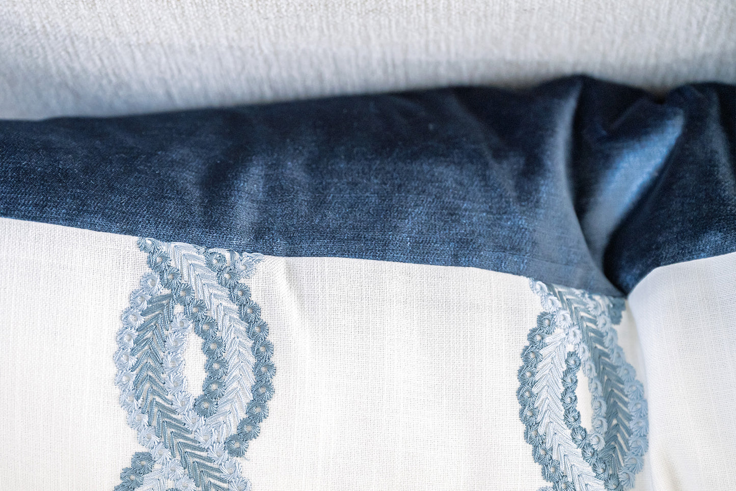 Regatta Blue Pillow Cover