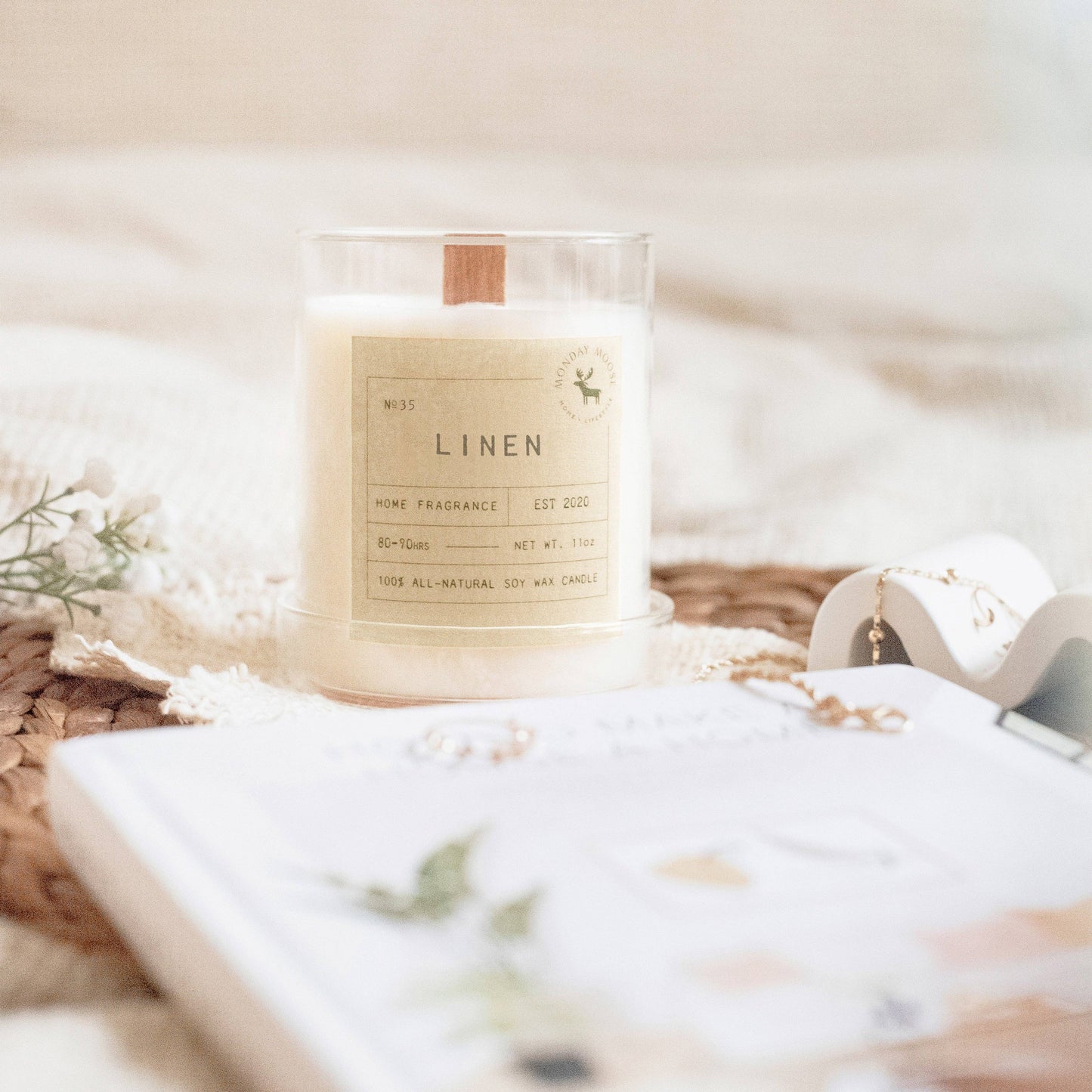 Sun Candle N. 35 (Linen, 11 oz.)