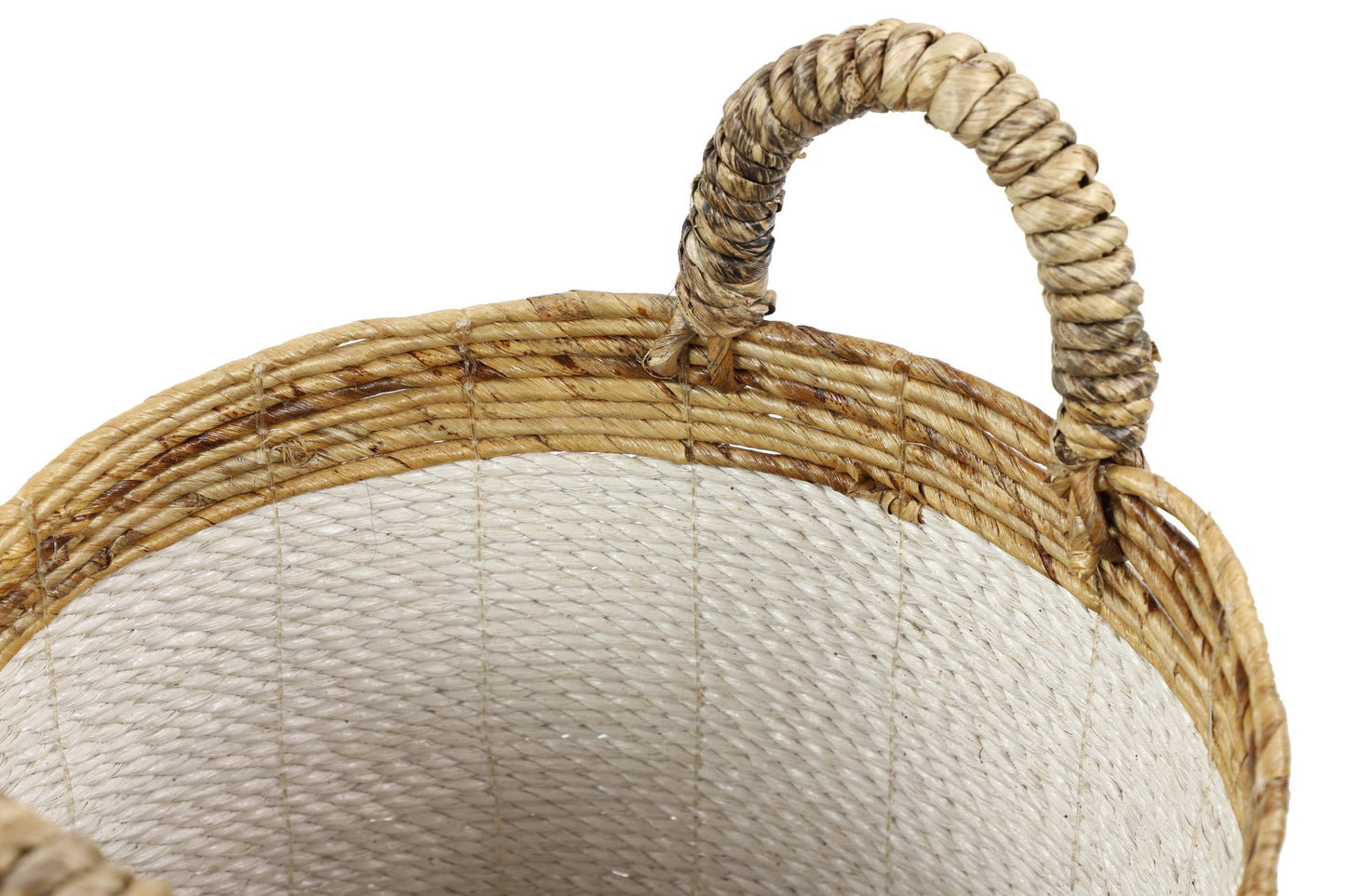 Coastal White Seagrass Storage Basket
